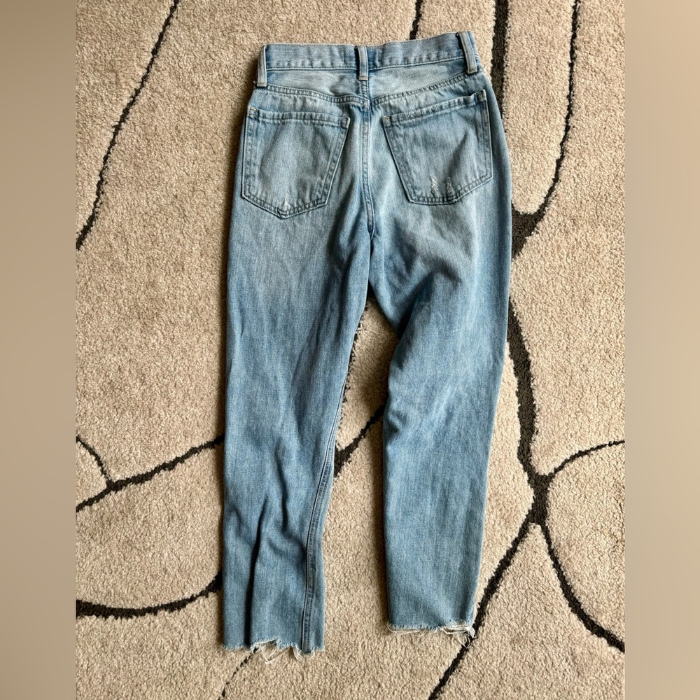 Vibes are Right Light Wash Distressed High Rise Cropped Jeans - Picture 8 of 10